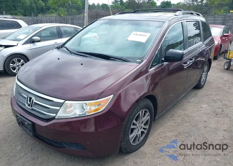 2013 Honda Odyssey Ex-L from USA, damaged, VIN 5FNRL5H60DB080637